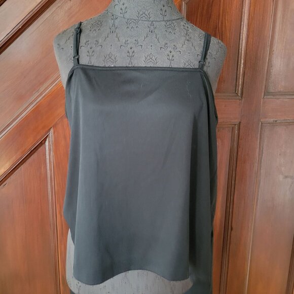 Apt. 9 Womens Black Sheer Blouse & Camisole Set Size 1X Polyester NWT - Picture 2 of 5